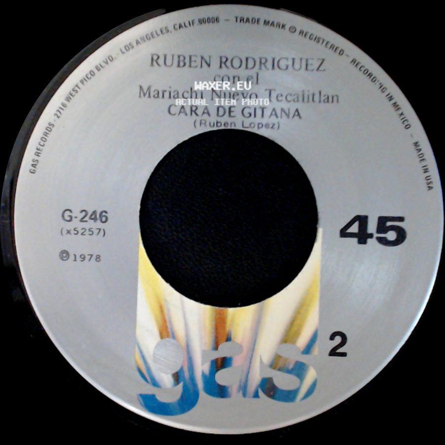 Ruben Rodriguez Con El Mariachi Nuevo Tecalitlan - Rumores / Cara De Gitana side B