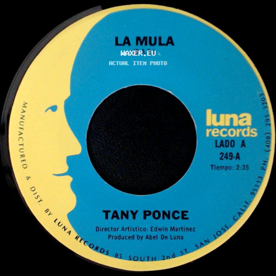 Tany Ponce - La Mula (D.A.R.) / Tiempos Pasados side A