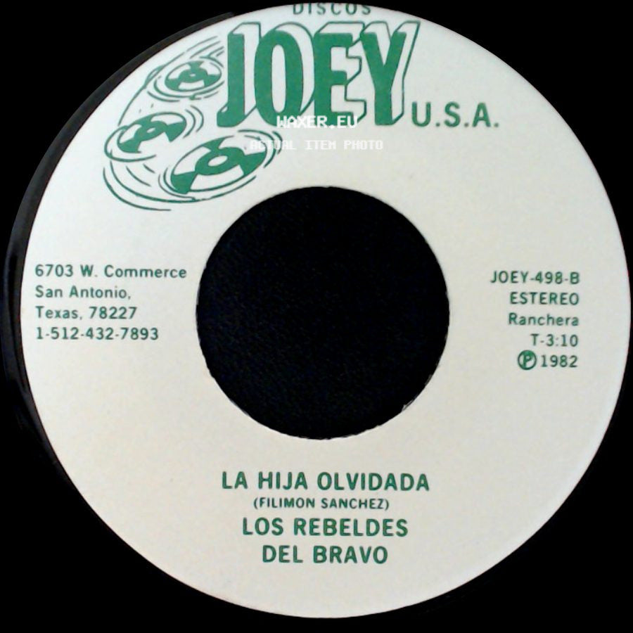 Dario Ibarra / Los Rebeldes Del Bravo - Los Rebeldes Del Bravo / La Hija Olvidada side B