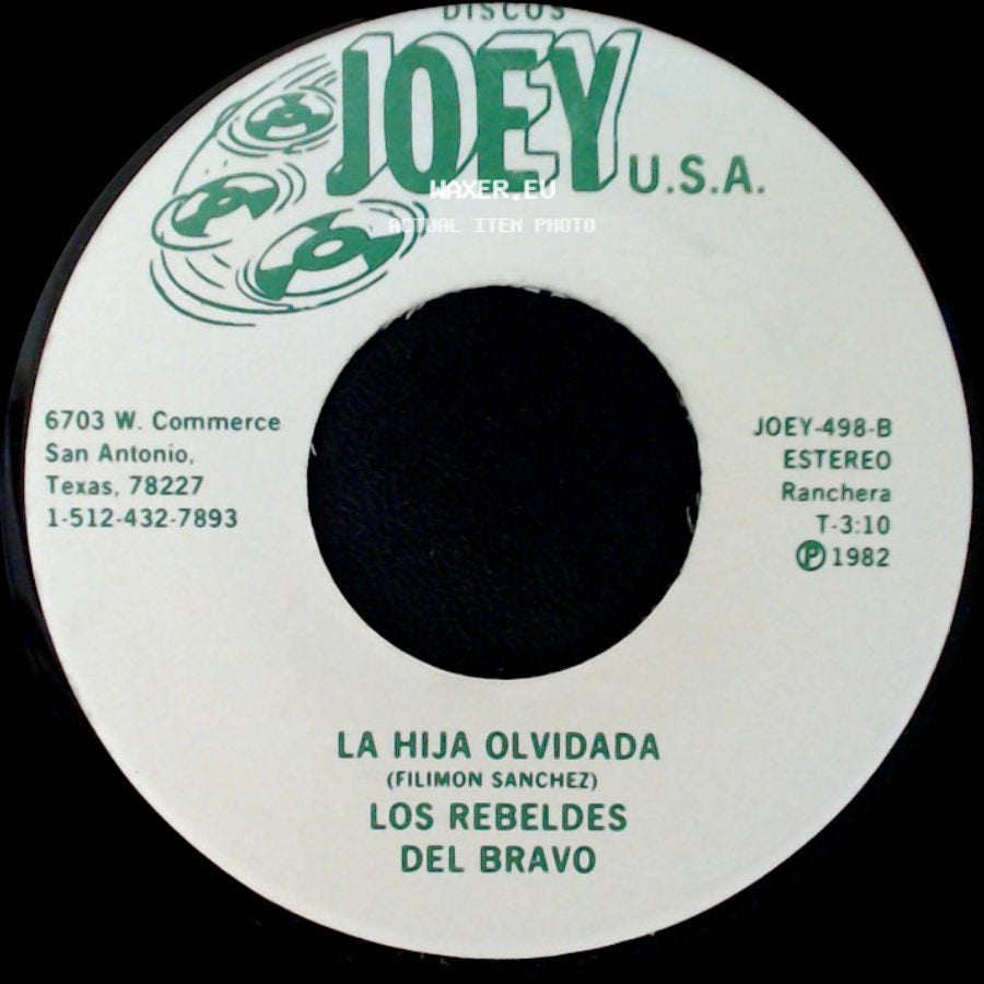 Dario Ibarra / Los Rebeldes Del Bravo - Los Rebeldes Del Bravo / La Hija Olvidada side B