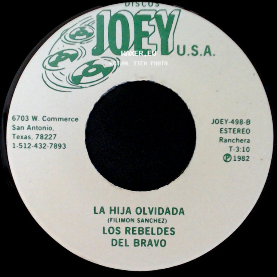 Dario Ibarra (Dar) / Los Rebeldes Del Bravo - Los Rebeldes Del Bravo / La Hija Olvidada side B