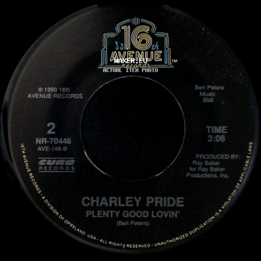 Charley Pride - Whole Lotta Love On The Line / Plenty Good Lovin' side B