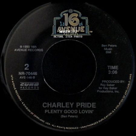 Charley Pride - Whole Lotta Love On The Line / Plenty Good Lovin' side B