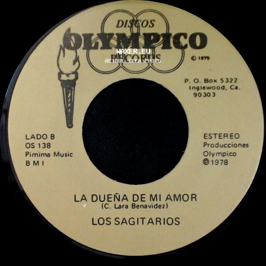Los Sagitarios - Con Mis Propias Manos / La Dueña De Mi Amor side B