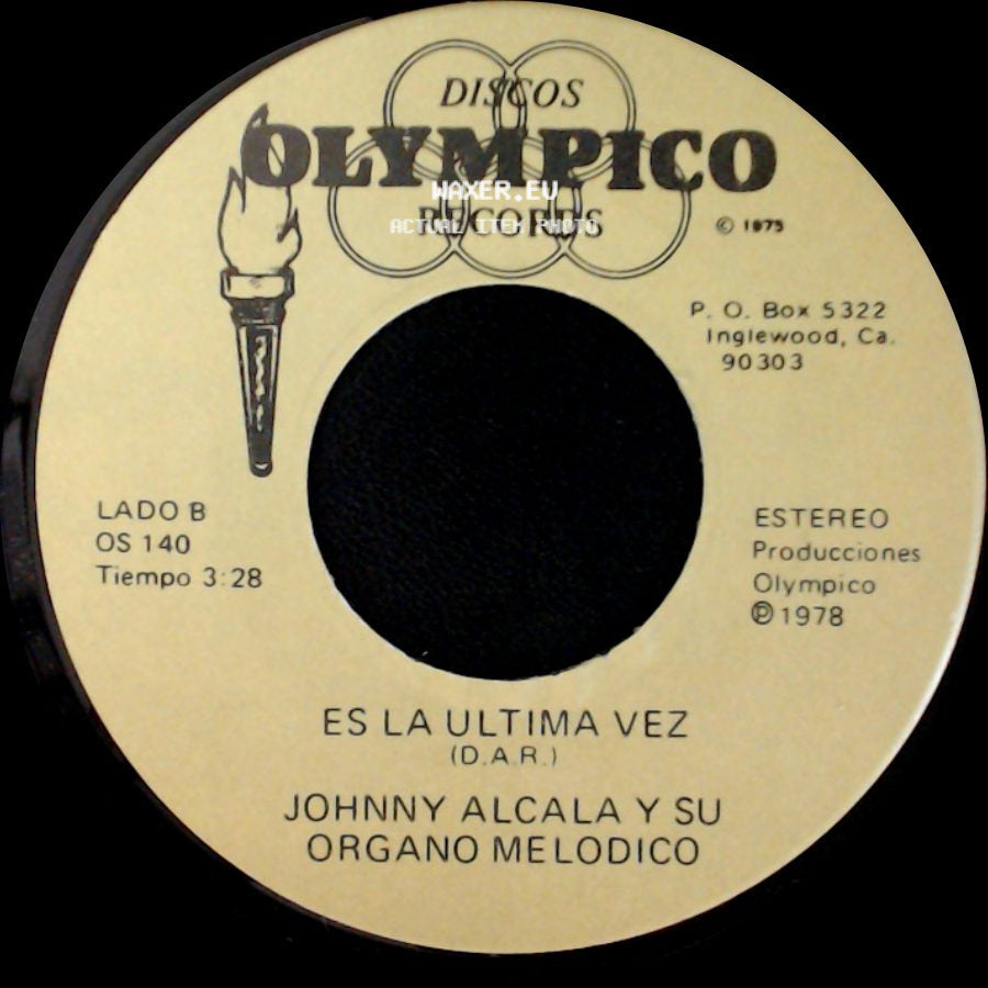Johnny Alcala Y Su Organo Melodico - Asi Es Mi Lagos / Es La Ultima Vez side B