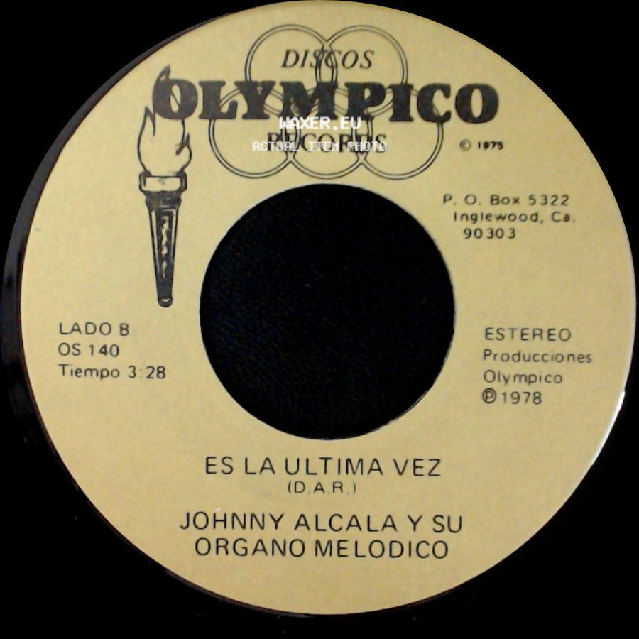 Johnny Alcala Y Su Organo Melodico - Asi Es Mi Lagos / Es La Ultima Vez side B