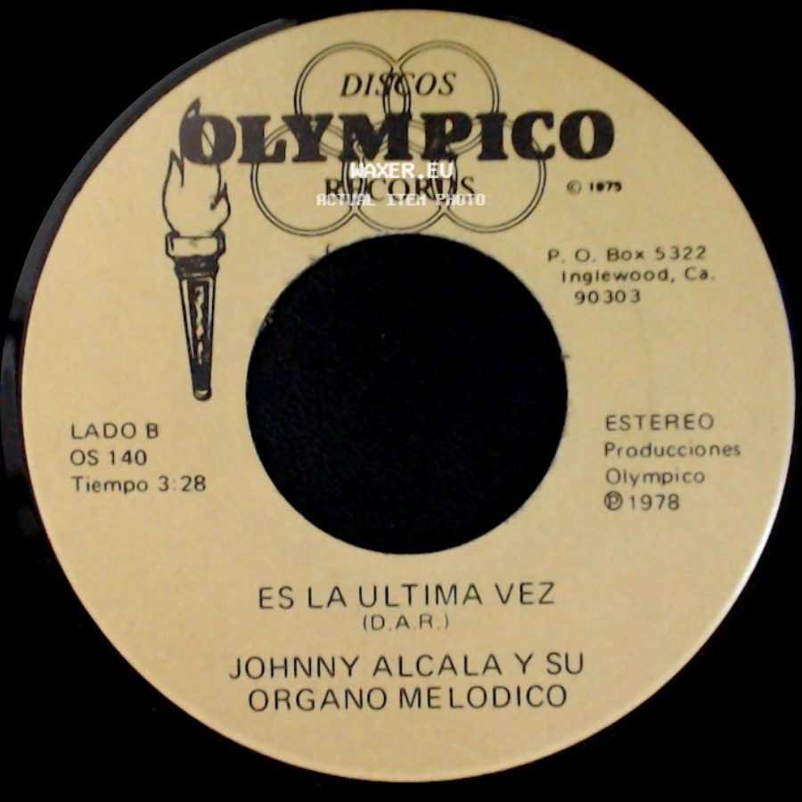 Johnny Alcala Y Su Organo Melodico - Asi Es Mi Lagos / Es La Ultima Vez side B
