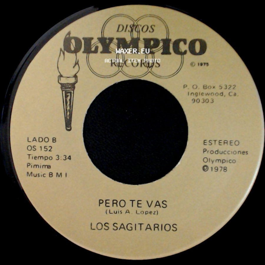 Los Sagitarios - Brindis Navideño / Pero Te Vas side B