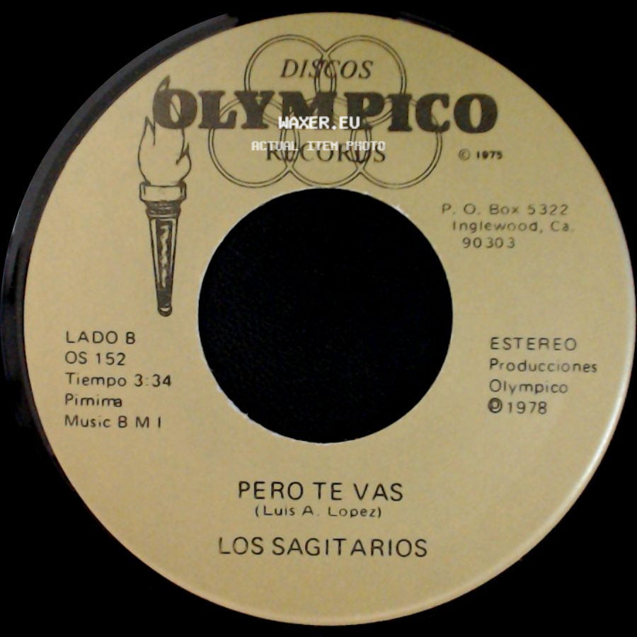 Los Sagitarios - Brindis Navideño / Pero Te Vas side B