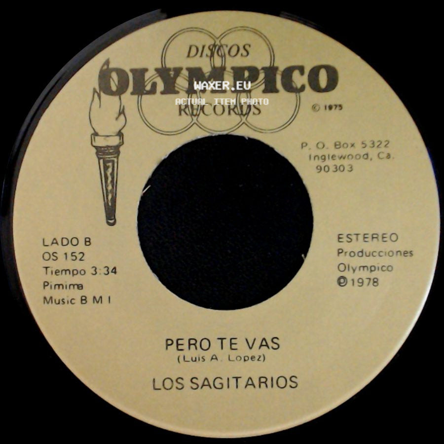 Los Sagitarios - Brindis Navideño / Pero Te Vas side B