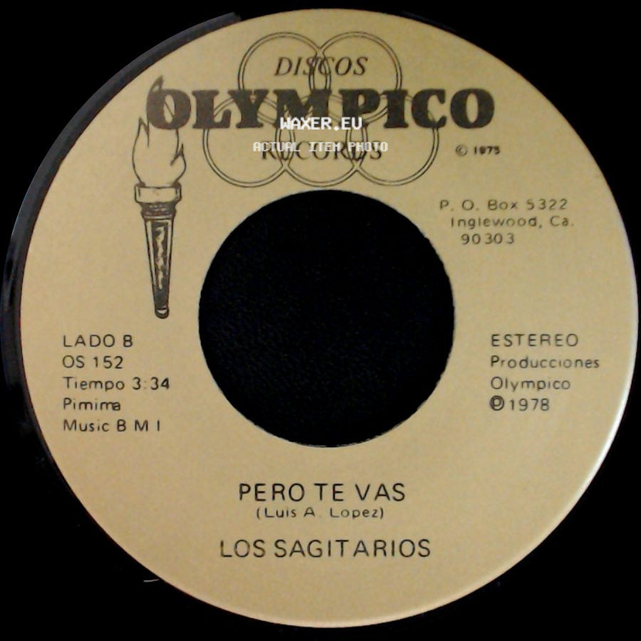 Los Sagitarios - Brindis Navideño / Pero Te Vas side B