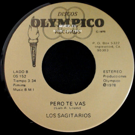 Los Sagitarios - Brindis Navideño / Pero Te Vas side B