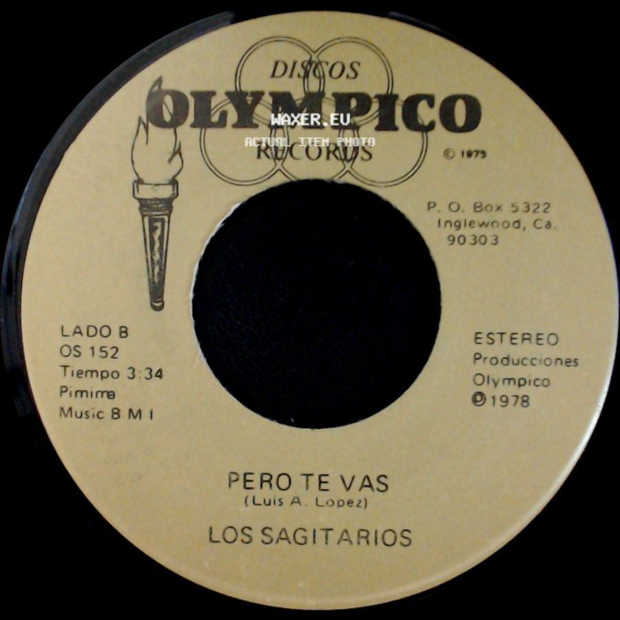 Los Sagitarios - Brindis Navideño / Pero Te Vas side B