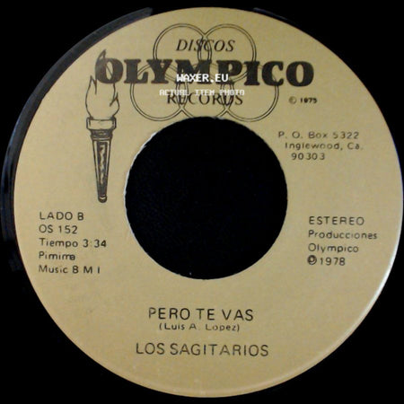 Los Sagitarios - Brindis Navideño / Pero Te Vas side B