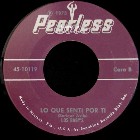 Los Baby's - Promesas De Amor / Lo Que Senti Por Ti side B