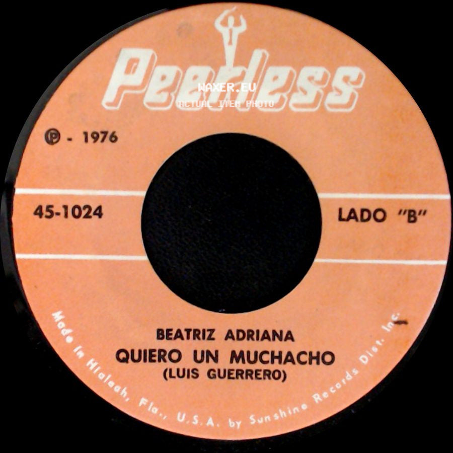 Beatriz Adriana - Que Digan Misa / Quiero Un Muchacho side B