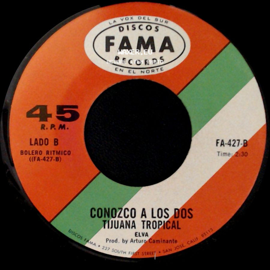 Tijuana Tropical - Mi Compadre Valeriano / Conozco A Los Dos side B