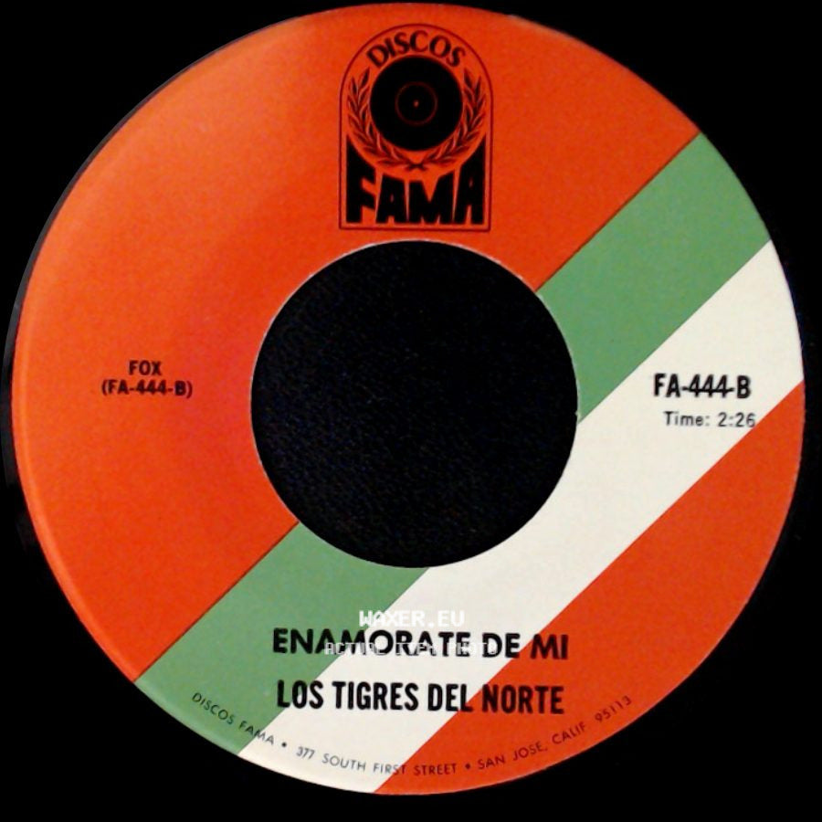 Los Tigres Del Norte - La Rascadera / Enamorate De Mi side B
