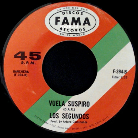 Los Segundos - Me Juraste / Vuela Suspiro side B