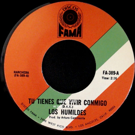 Los Humildes - Tu Tienes Que Vivir Conmigo / Noches Tenebrosas side A