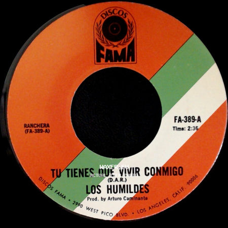 Los Humildes - Tu Tienes Que Vivir Conmigo / Noches Tenebrosas side A