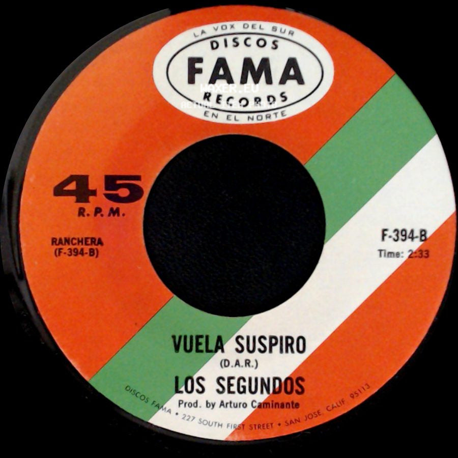 Los Segundos - Me Juraste / Vuela Suspiro side B