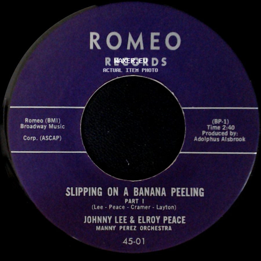 Johnny Lee & Elroy Peace - Slipping On A Banana Peeling Part Ii / Slipping On A Banana Peeling Part I side B