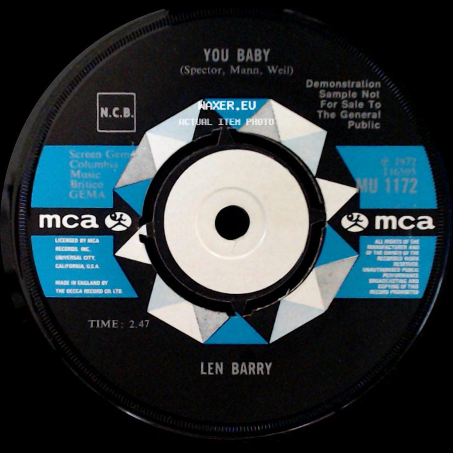 Len Barry - You Baby / 1-2-3 side A