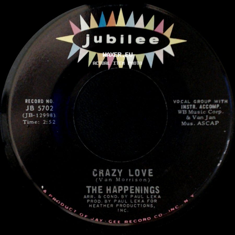 The Happenings - Crazy Love / Chain Of Hands side A
