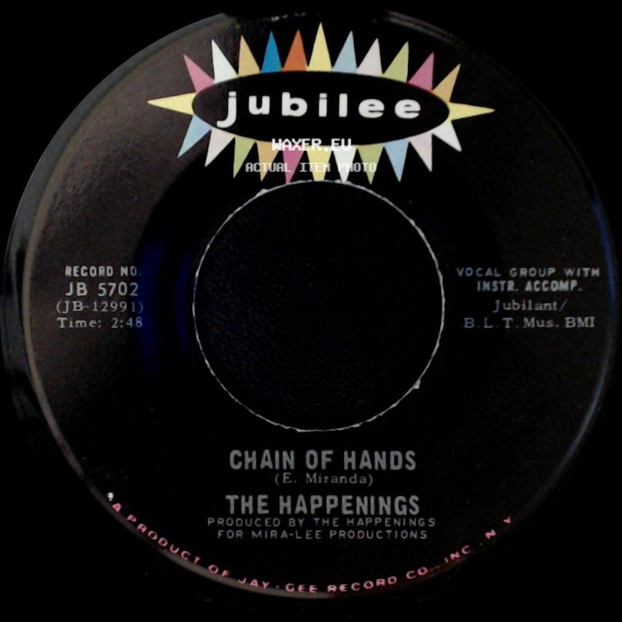 The Happenings - Crazy Love / Chain Of Hands side B