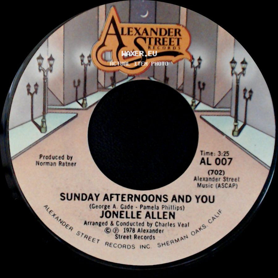 Jonelle Allen - Sunday Afternoons And You / Baby, I Just Wanna Love You side A