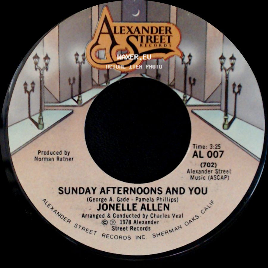 Jonelle Allen - Sunday Afternoons And You / Baby, I Just Wanna Love You side A