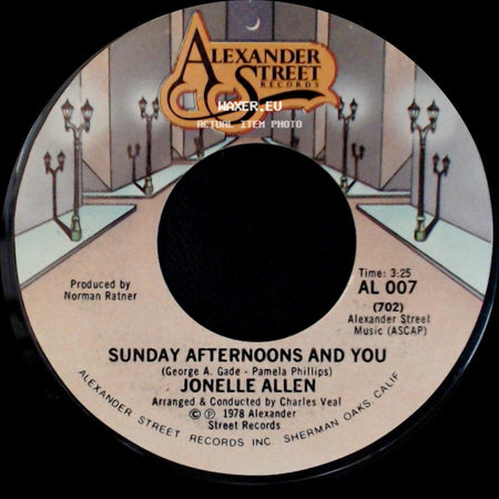 Jonelle Allen - Sunday Afternoons And You / Baby, I Just Wanna Love You side A