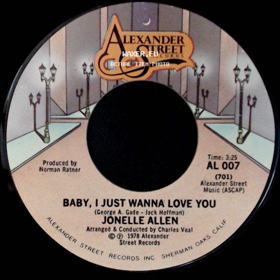 Jonelle Allen - Sunday Afternoons And You / Baby, I Just Wanna Love You side B