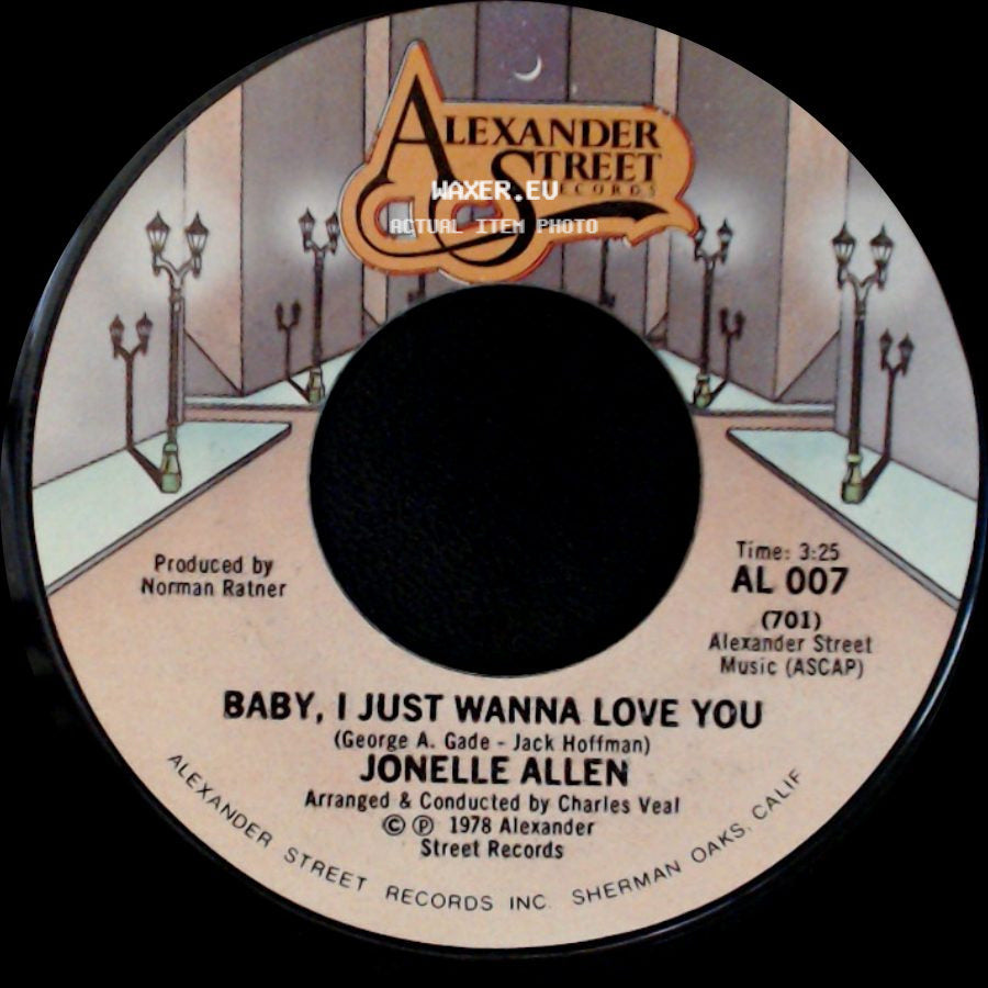 Jonelle Allen - Baby, I Just Wanna Love You / Sunday Afternoons And You side A
