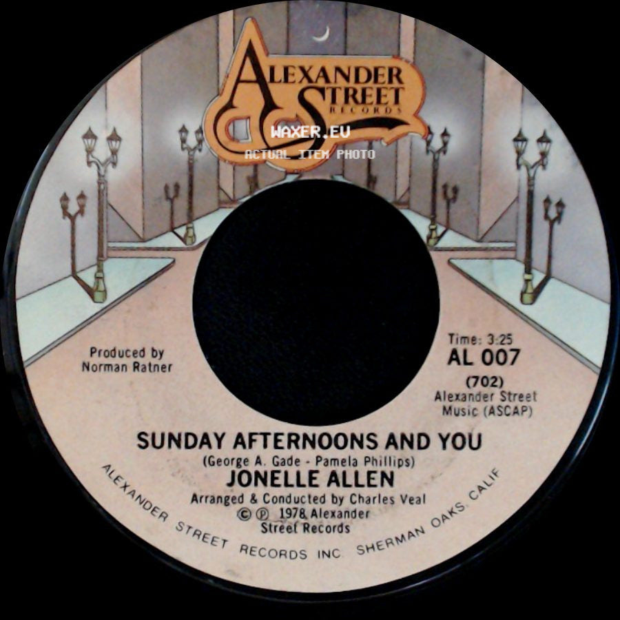 Jonelle Allen - Baby, I Just Wanna Love You / Sunday Afternoons And You side B