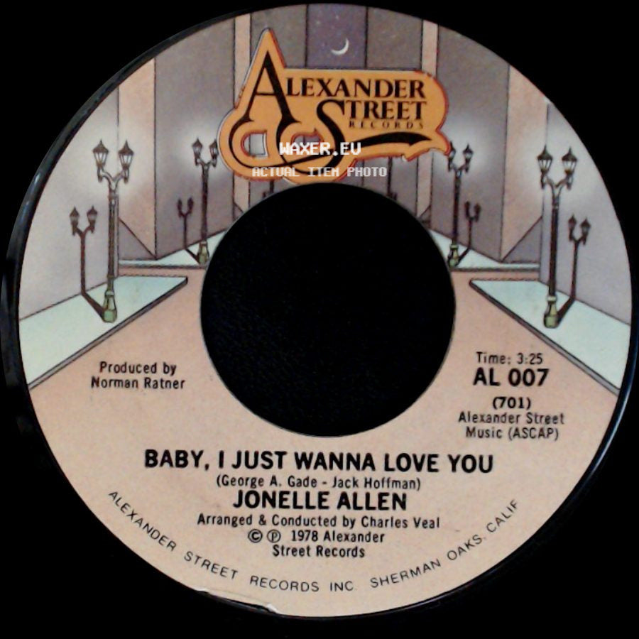 Jonelle Allen - Baby, I Just Wanna Love You / Sunday Afternoons And You side A