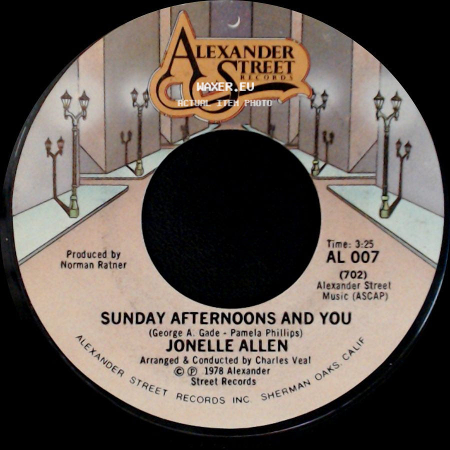 Jonelle Allen - Baby, I Just Wanna Love You / Sunday Afternoons And You side B