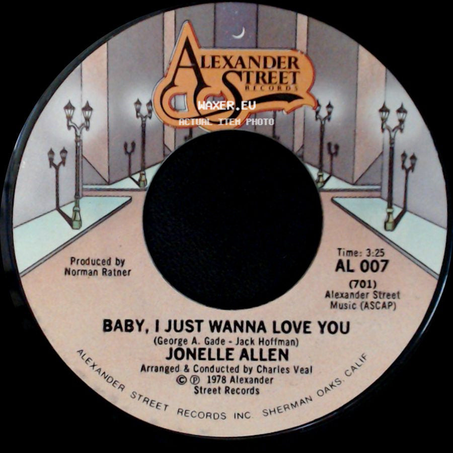 Jonelle Allen - Baby, I Just Wanna Love You / Sunday Afternoons And You side A
