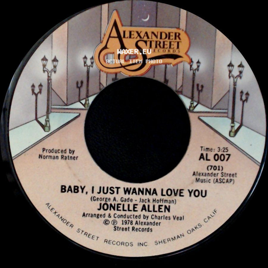 Jonelle Allen - Baby, I Just Wanna Love You / Sunday Afternoons And You side A