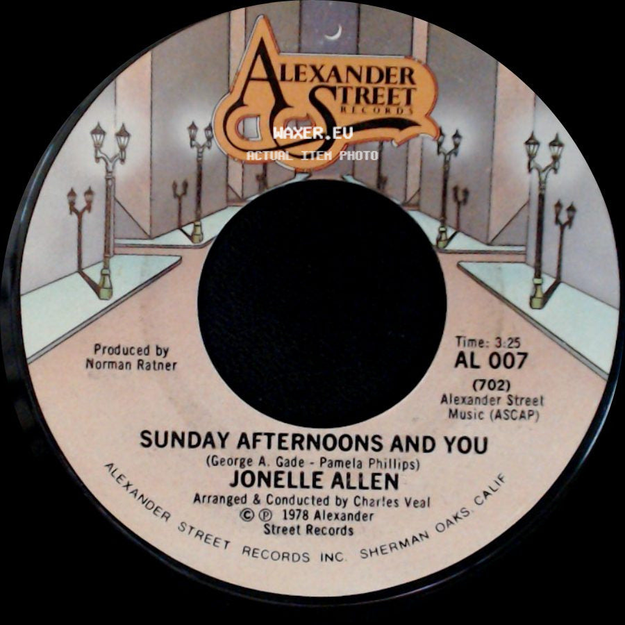 Jonelle Allen - Baby, I Just Wanna Love You / Sunday Afternoons And You side B