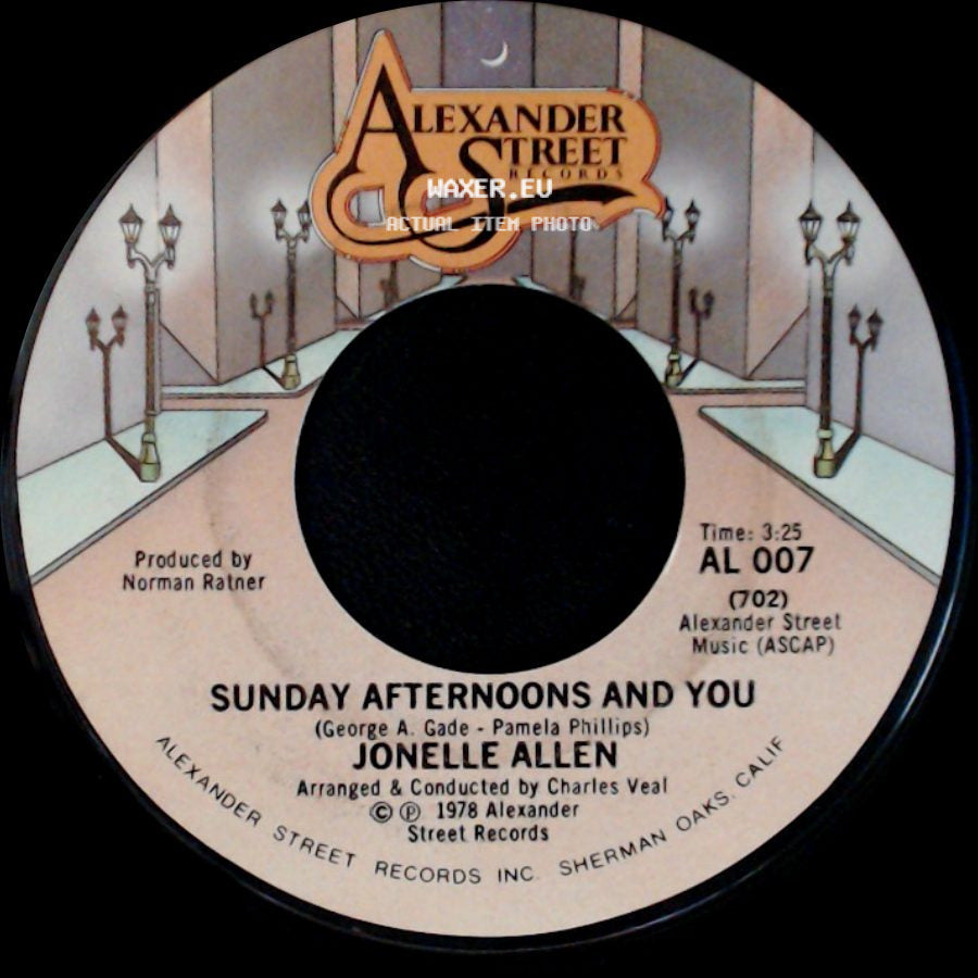 Jonelle Allen - Baby, I Just Wanna Love You / Sunday Afternoons And You side B