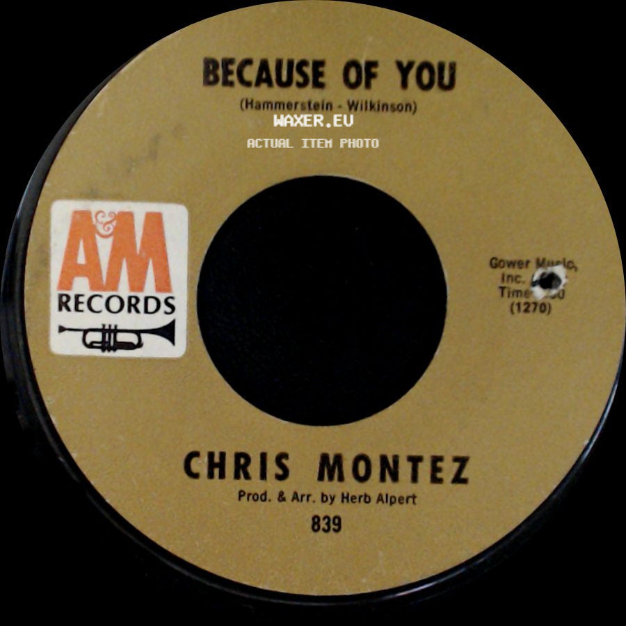 Chris Montez - Elena / Because Of You side B