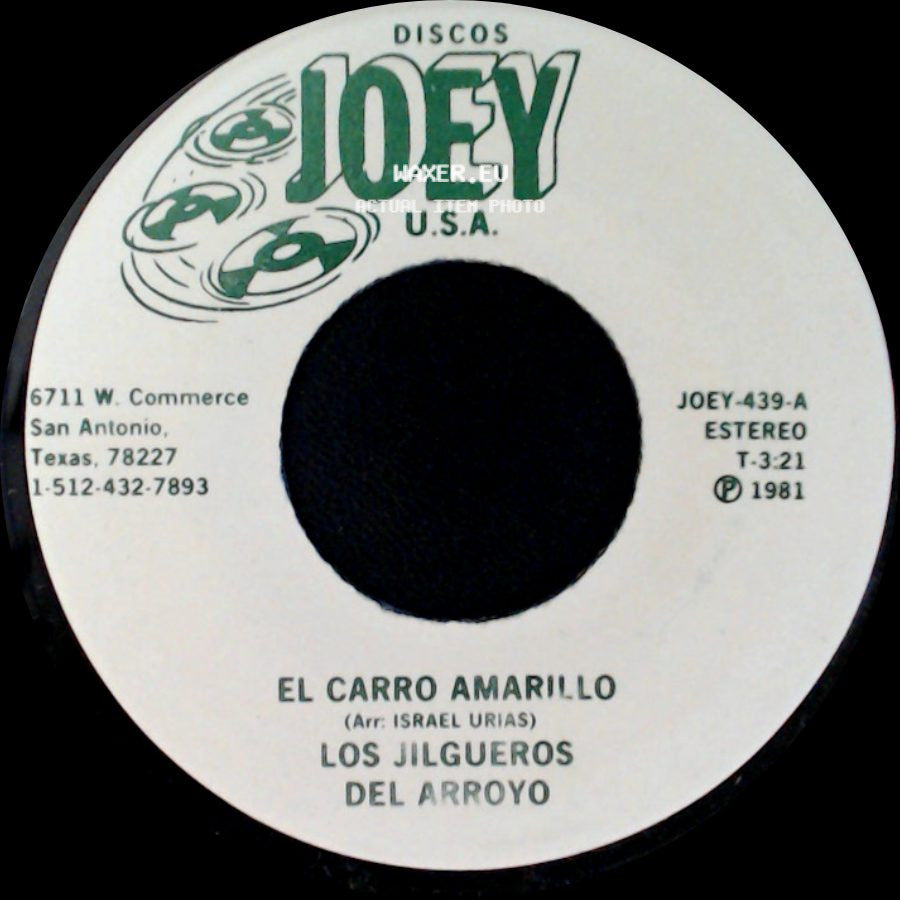 Los Jilgueros Del Arroyo - Durango Durango / El Carro Amarillo side B
