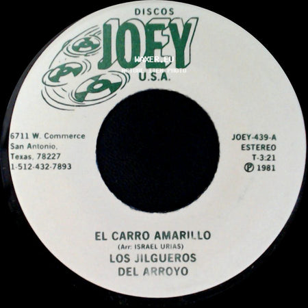 Los Jilgueros Del Arroyo - Durango Durango / El Carro Amarillo side B