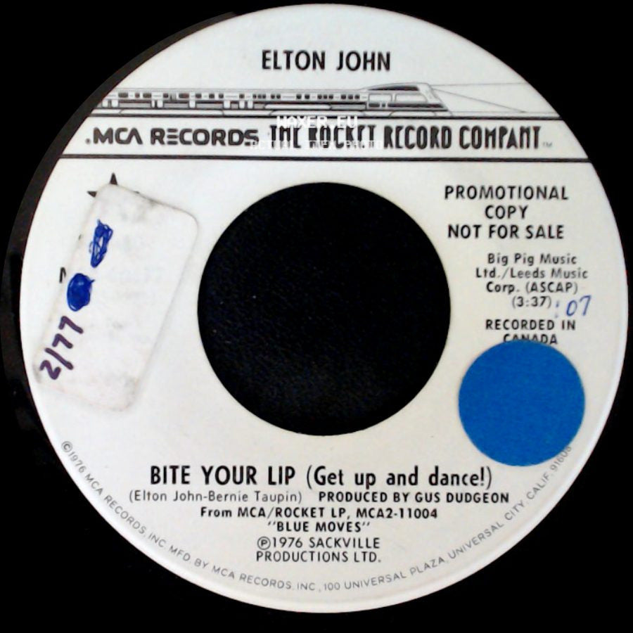 Elton John - Bite Your Lip (Get Up And Dance!) / Bite Your Lip (Get Up And Dance!) side A