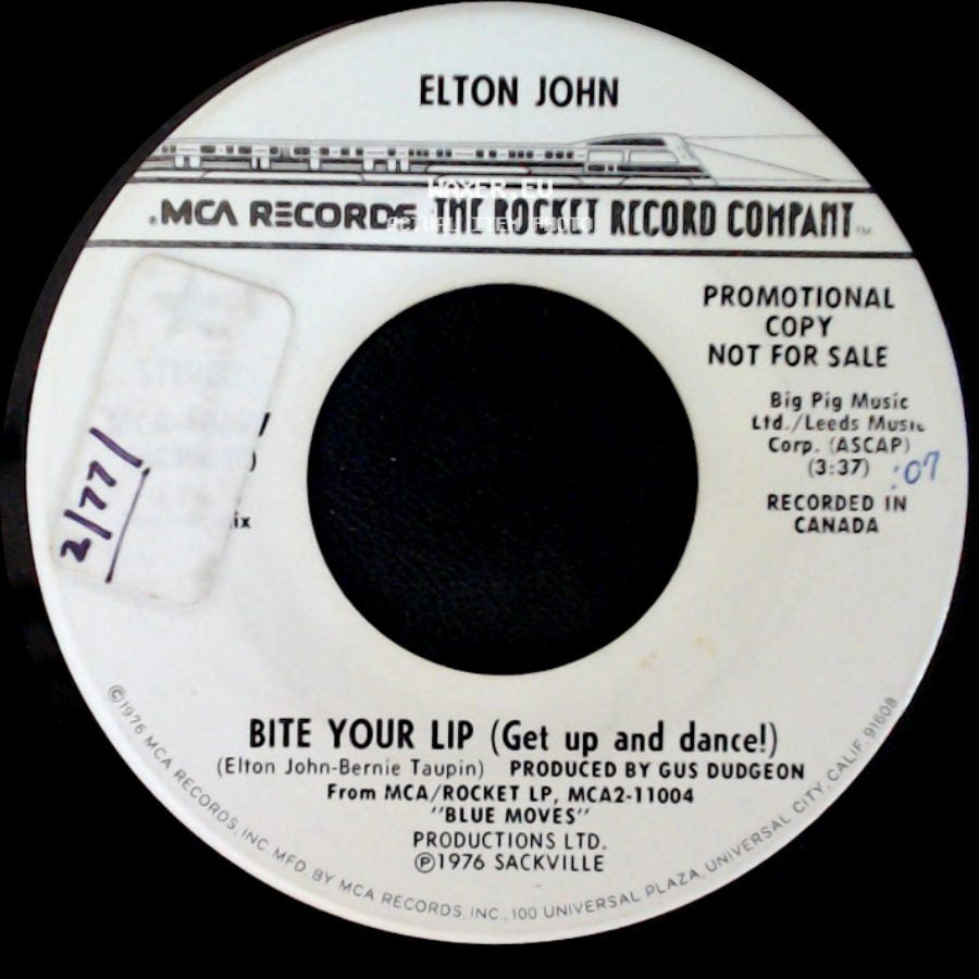 Elton John - Bite Your Lip (Get Up And Dance!) / Bite Your Lip (Get Up And Dance!) side B