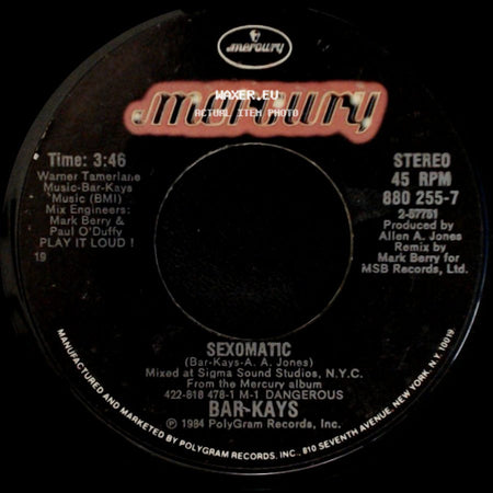 Bar-Kays - Sexomatic / Sexomatic (Bonus Beats) side A