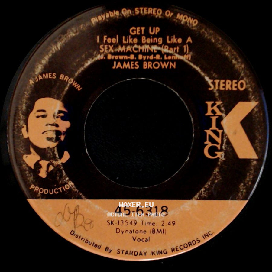 James Brown - Get Up I Feel Like Being Like A Sex Machine (Part 2) / Get Up I Feel Like Being Like A Sex Machine (Part 1) side B