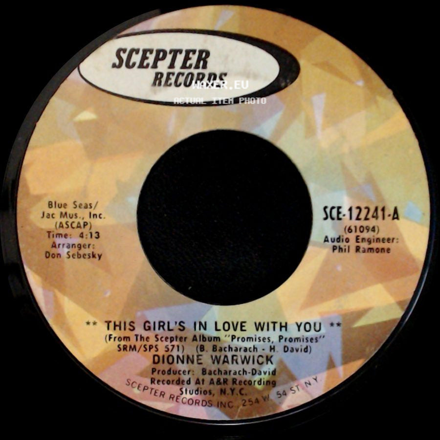 Dionne Warwick - This Girl's In Love With You / Dream Sweet Dreamer side A